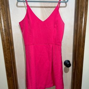 Hot Pink Gianni Bini Short Sleeveless Strap Dress